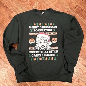 Jerzees Nublend Unisex Holiday Printed Motif Sweatshirts “Tiger King”
